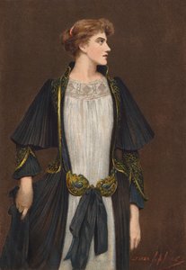 Dear Lady Disdain (farvelitografi) af Louise (after) Jopling