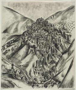 En italiensk Hilltown, Anticoli, Italien af Louise B. Maloney