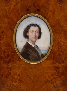 Portræt af komponisten Franz Liszt 1811-1886, 1836. af Louise Besnard née Vaillant
