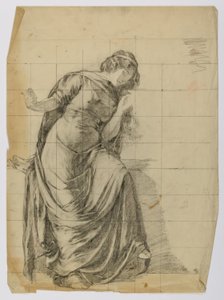 Uden titel (Draperet kvindefigur)