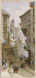 Gadebillede i Edinburgh af Louise Ingram Rayner