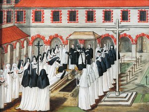 Port-Royal des Champs Abbey, begravelsen af en nonne