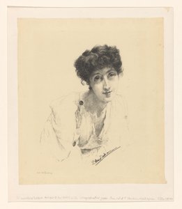 Portræt af Laura Theresa Alma-Tadema af Lourens Alma Tadema