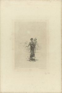 Skitse til improvisatoren Croquis (titel på objekt) af Lourens Alma Tadema