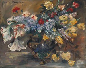 Buket af blomster af Lovis (1858-1925) Corinth