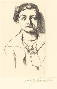 Portræt af en ung kvinde - Anneliese Halbe, 1918. af Lovis Corinth