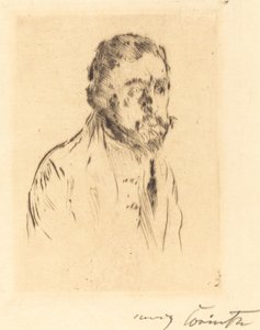 portrætstudie H. St. (Portrætstudie af H. St.) af Lovis Corinth