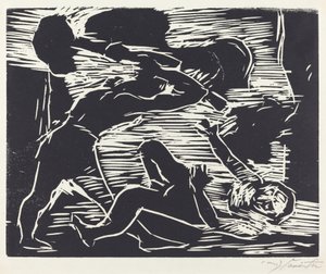 Brodermord (Kain og Abel) af Lovis Corinth