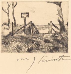 Bro med tegn af Lovis Corinth