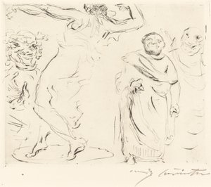 The Gastmahl of Trimalchio: pl. XI (Trimalchio-banketten: pl. XI) af Lovis Corinth