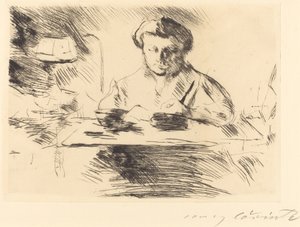 Die Gattin (kunstnerens kone) af Lovis Corinth