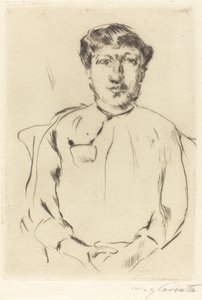 Frauenbildnis (Portræt af en kvinde) af Lovis Corinth