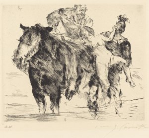 kvinde røver (voldtægt) af Lovis Corinth