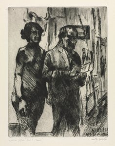 I studiet af Lovis Corinth