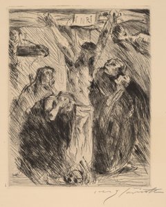 Korsfæstelse, efter Altertavlen i Tölz af Lovis Corinth