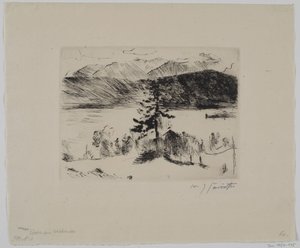 Lærk ved Walchensee af Lovis Corinth
