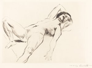 Liggende nøgen kvinde I Liggende nøgen kvinde I, 1912. af Lovis Corinth