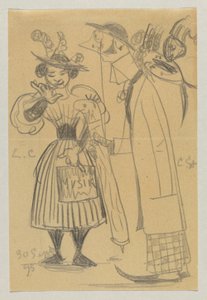 Lovis Corinth og Carl Strathmann af Lovis Corinth