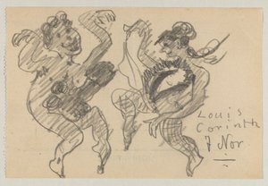 Lovis Corinth og Carl Strathmann af Lovis Corinth