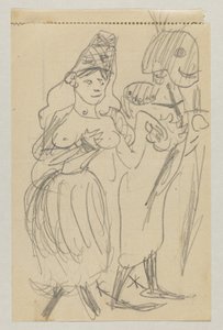 Lovis Corinth og Carl Strathmann af Lovis Corinth