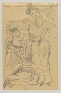 Lovis Corinth og Carl Strathmann af Lovis Corinth