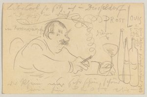 Lovis Corinth til Carl Strathmann: postkort, poststemplet 13. september 1907 af Lovis Corinth