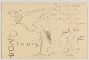 Lovis Corinth til Carl Strathmann: postkort, poststemplet 20. september 1906 af Lovis Corinth