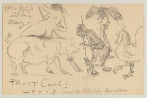 Lovis Corinth til Carl Strathmann: postkort, poststemplet 21. juli 1905 af Lovis Corinth