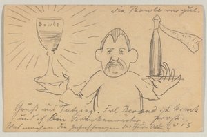 Lovis Corinth til Carl Strathmann: postkort, poststemplet 22. september 1902 af Lovis Corinth