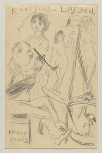 Lovis Corinth til Carl Strathmann: postkort, poststemplet 25. juni 1904 af Lovis Corinth
