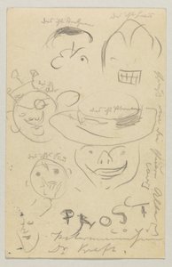 Lovis Corinth til Carl Strathmann: postkort, poststemplet 27. marts 1905 af Lovis Corinth