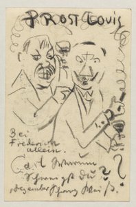 Lovis Corinth til Carl Strathmann: postkort, poststemplet 30. oktober 1907 af Lovis Corinth