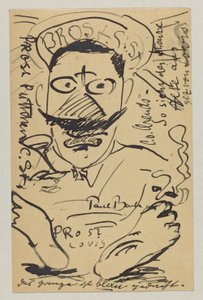 Lovis Corinth til Elly Strathmann: postkort, poststemplet 23. februar af Lovis Corinth