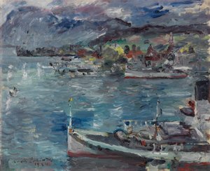 Luzern-søen om formiddagen af Lovis Corinth