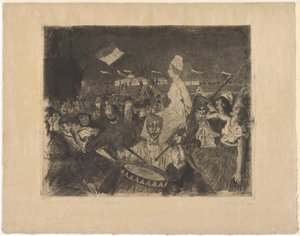 Marie Antoinette på vej til skafottet af Lovis Corinth