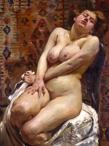 Nana, nøgen kvinde af Lovis Corinth
