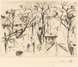 Forhindring i efterårsfrugthaven i efteråret, 1912. af Lovis Corinth