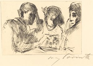 Skakspilleres skakspil, 1918. af Lovis Corinth