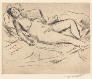 Sovende kvinde af Lovis Corinth