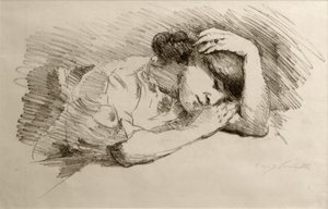 Sovende af Lovis Corinth