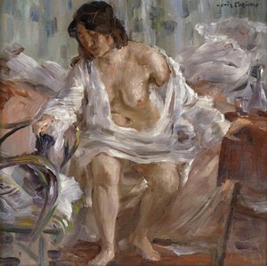 stående; At stå op, 1910 af Lovis Corinth