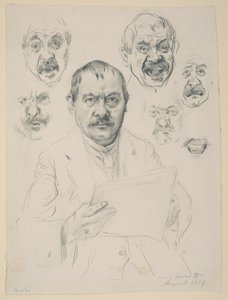 Studier til et selvportræt af Lovis Corinth
