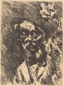 Tod und Greis Death and the Old Man, 1921 udgivet 1922. af Lovis Corinth