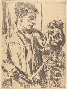 Tod und Jüngling Death and the Young Man, 1921 udgivet 1922. af Lovis Corinth
