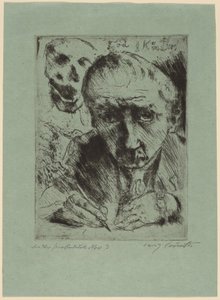 Døden og kunstneren af Lovis Corinth
