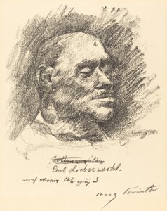 Liebknechts dødsmaske af Lovis Corinth
