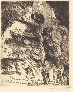 Far, det vil ikke gå godt, hvis vi holder os væk fra horden af ​​soldater..., 1923. af Lovis Corinth