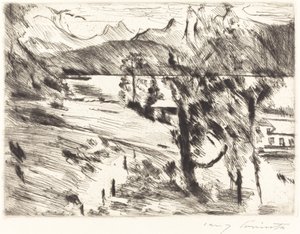 Walchensee landschaft Walchensee Landskab, 1919. af Lovis Corinth