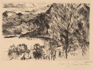 Walchensee mit Jochberg (Walchensee med Jochberg) af Lovis Corinth