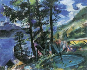 Walchensee med springvand